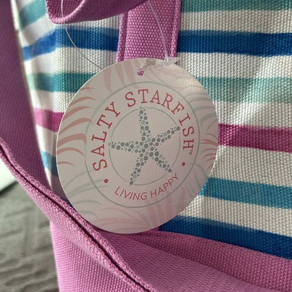 Salty starfish. Brand new with tags navy coastal cooler tote. - Picture 3 of 5